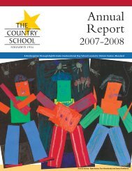 Annual Report - The Country School