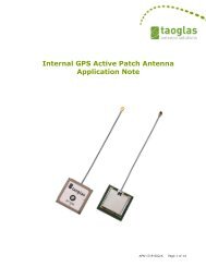 Internal GPS Active Patch Antenna Application Note - Taoglas