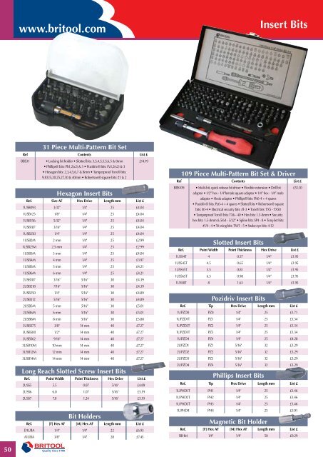 Britool Catalogue - Bellscott.ie