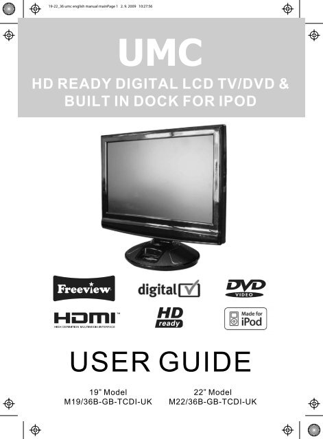 Hd Ready Digital Lcd Tv Dvd Built In Dock For Ipod Umc Slovakia