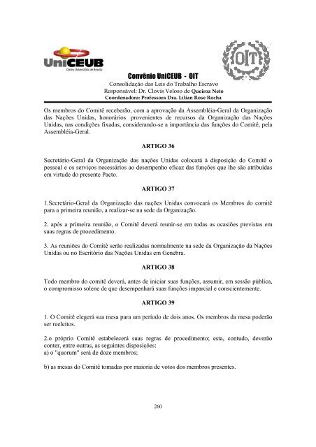 Pacto Internacional Sobre Direitos Civis e PolÃ­ticos.(ONU) - OIT