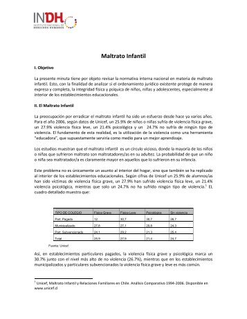 minuta- maltrato-infantil.pdf - Biblioteca Digital INDH