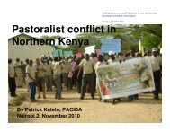 Pastoralist conflict in Northern Kenya - Danish Demining Group
