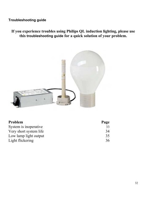 Philips QL Induction Lighting Systems - Philips Lighting