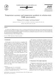 Temperature accuracy and temperature gradients in solution-state ...