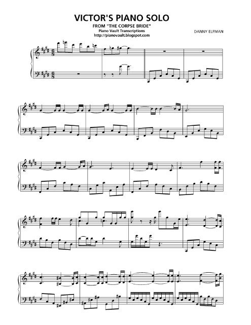 Corpse Bride â€“ Victor's Piano Solo (2) â€“ Danny Elfman
