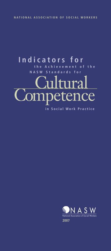 Indicators For Cultural Competence in Social Work Practice