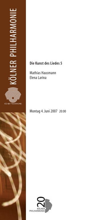 Download PDF - Kölner Philharmonie