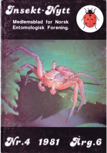 edlemsblad for Norsk - Norsk entomologisk forening