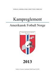 Kampreglement 2013 - Norges Amerikanske Idretters Forbund