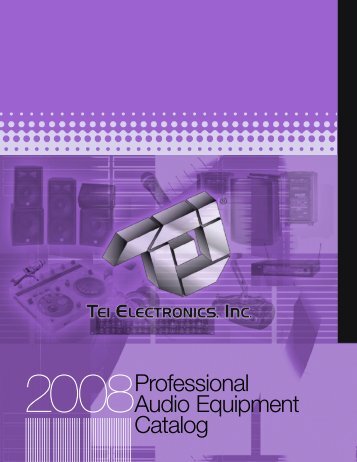 2008Professional Audio Equipment Catalog - Tei Lighting Products