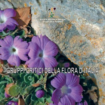 Gruppi critici della Flora d'Italia - SocietÃ  Botanica Italiana