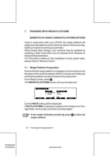 User Guide Product(range) - Neopost