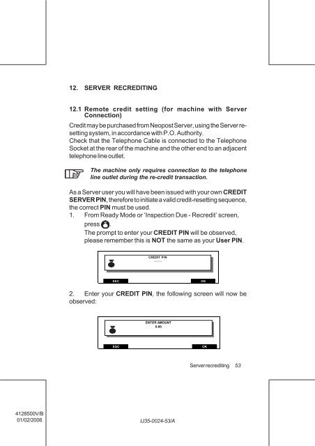 User Guide Product(range) - Neopost