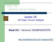 ENE 104 Electric Circuit Theory - staff.kmutt.ac.th - kmutt