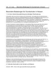 Besondere Belastungen für Grundschulen in Hessen