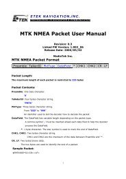 MTK NMEA Packet User Manual