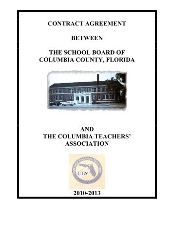 C.T.A. Contract - Columbia County Schools