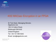 40G MACsec Encryption in an FPGA - Ethernet Technology Summit