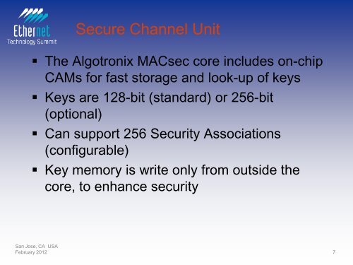 40G MACsec Encryption in an FPGA - Ethernet Technology Summit