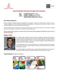 Heat & Vibration Solutions for High Tech Industries - The Sunway ...