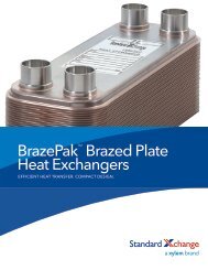 BrazePak Brazed Plate Heat Exchangers - Standard Xchange