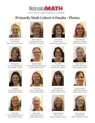 Primarily Math Cohort 4 Omaha Teachers