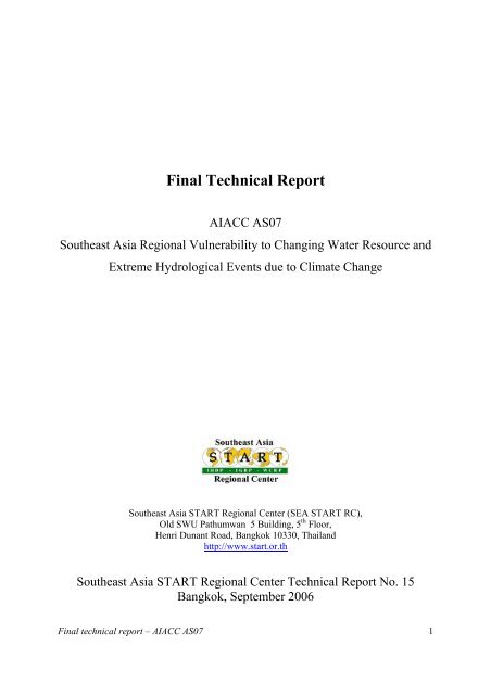 Final Technical Report - weADAPT