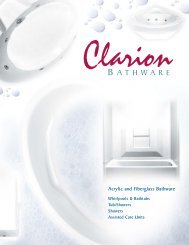 191595 Clarion (Full Line) - Clarion Bathware