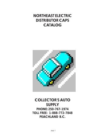 NORTHEAST CAPS.pdf - CollectorsAutoSupply.com