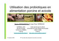 Utilisation des probiotiques en alimentation porcine et avicole - FACW