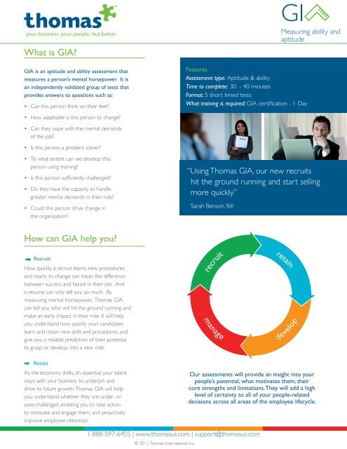 What is GIA? How can GIA help you? - Thomas International