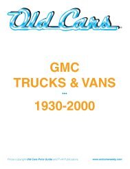 gmc Trucks & vans 1930-2000 - Old Cars Weekly