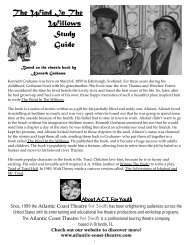 Wind In The Willows Study Guide - Atlantic Coast Theatre