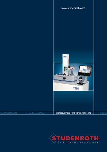 Werkzeugmess_und_VoreinstellgerÃ¤te - Studenroth PrÃ¤zisionstechnik