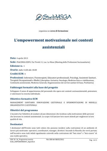 Programma - OASER