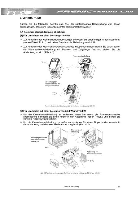 KURZANLEITUNG FRENIC Multi LM1 - Welcome to Fuji Electric