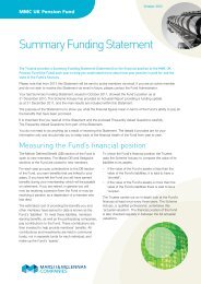 Summary Funding Statement - MMC UK Pensions - Marsh ...