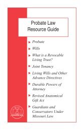 Probate Law Resource Guide (PDF) - the Missouri Bar