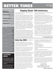 Stepping Stones' 30th Anniversary - Greater Toronto Area Intergroup