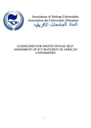 Guidelines for Institutional Self-Assessment of ICT Maturity in African ...