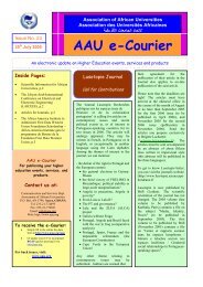 AAU e-Courier - AAU Resource Center - Association of African ...