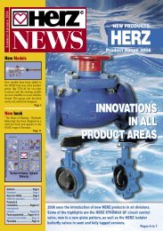 innovations in all product areas innovations in all ... - Herz Valves UK