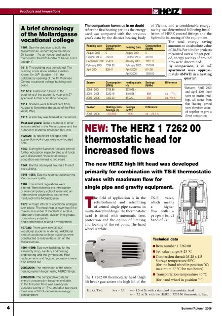 innovations in all product areas innovations in all ... - Herz Valves UK