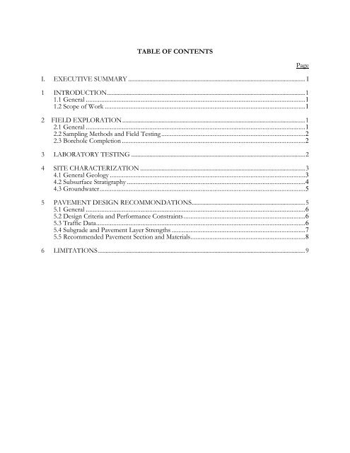 Geotechnical Investigation Report - The City of San Antonio