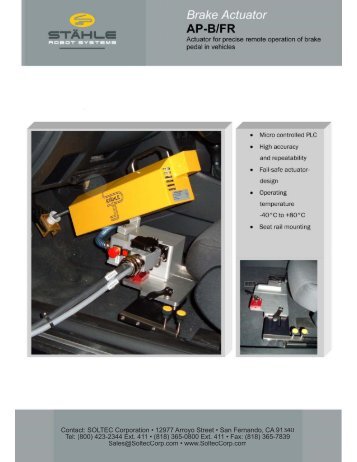 Brake Actuator AP-B/FR - soltec