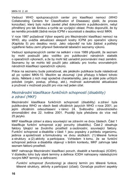 MKN-10 InstrukÄnÃ­ pÅÃ­ruÄka (aktualizovanÃ¡ verze k 1.1.2013)