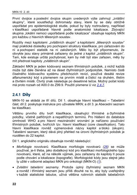 MKN-10 InstrukÄnÃ­ pÅÃ­ruÄka (aktualizovanÃ¡ verze k 1.1.2013)