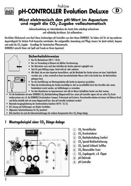 Dennerle pH-Controller Evolution-Deluxe.pdf - Aquaristik-Zentrum ...