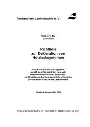 VdL-Richtlinie nr. 2 - VdL Verband der Lackindustrie e.V.